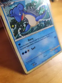 Lapras HGSS14 Partial Spiral Holo Promo Rare 2010 Pokemon TCG Card NM - Image 3