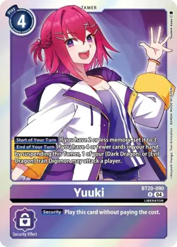 1x BT20-090 Yuuki Special Booster 2.5 Digimon Card Game x1 - Image 1