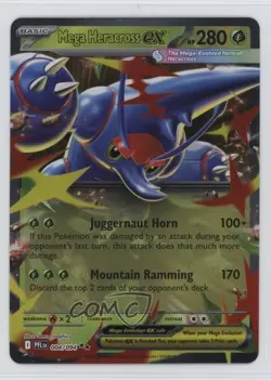 Mega Heracross ex Pokemon Evolution Phantasmal Flames PFL #004 - Image 1