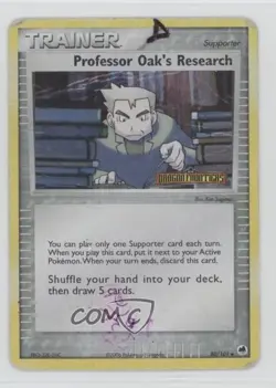 Professor Oak's Research Reverse Foil Pokemon EX Dragon Frontiers #80 2006 - Image 1