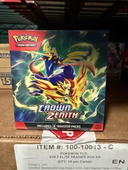 Pokemon TCG Crown Zenith Booster Bundle - 6 Pack (x2) Two Booster Bundles 820650858963 - Image 1