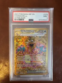 2023 POKEMON SV OBSIDIAN FLAMES - OBF EN #228/197 CHARIZARD EX HYPER RARE PSA 9 - Image 1