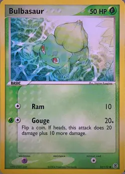 Bulbasaur 55/112 Common FireRed & LeafGreen Pokemon Lightly Played - Image 1