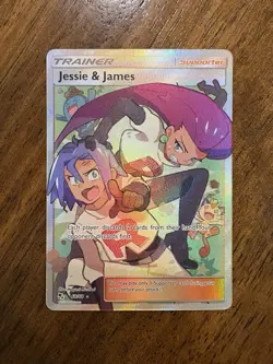 Pokemon TCG Jessie & James Trainer Full Art Ultra Rare Card 68/68 Hidden Fates - Image 1