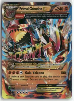 Primal Groudon EX 86/160 Primal Clash Pokemon English Card (MP) - Image 1