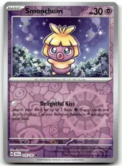 Smoochum 075/191 Common Surging Sparks Pokemon Reverse Holo Lightly Played - Image 1
