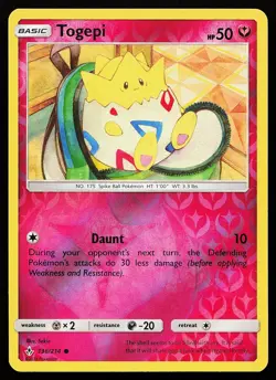 Togepi 136/214 Reverse Holo Common Unbroken Bonds Pokemon Card - Image 1