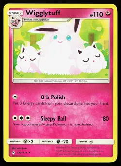 Wigglytuff 135/214 Rare Unbroken Bonds Pokemon Card - Image 1