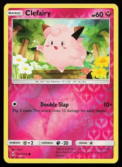 Clefairy 132/214 Reverse Holo Common Unbroken Bonds Pokemon Card - Image 1