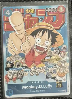 Monkey D Luffy P 033 Championship Promo Tournament One Piece Card Game TCG 2023 - Image 1