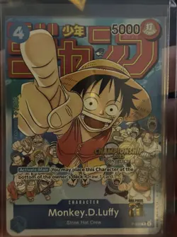 Monkey D Luffy P 033 Championship Promo Tournament One Piece Card Game TCG 2023 - Image 2