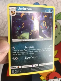 Pokemon TCG Umbreon Card 120/214 Holo Rare ~HD SWIRL~ - Image 1
