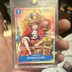 Bandai One Piece CCG Monkey.D.Luffy P-043 Promo 7000 Power Promotion Card - Image 1