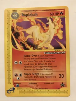 Pokemon Card - Rapidash WoTC Black Star Promo 51 Promo - Image 1