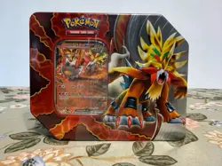 Pokemon Trading Card Game: Paradox Destinies Tin - Gouging Fire EX - Sealed - Image 1