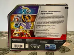 Pokemon Trading Card Game: Paradox Destinies Tin - Gouging Fire EX - Sealed - Image 2
