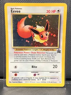 EEVEE - BLACK STAR PROMO WOTC - HOLO [LP] RARE VINTAGE POKEMON CARD #11 - Image 1