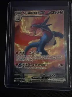 Salamence EX Full Art Ultra Rare Holo Card Sv09: Journey Together 187/159 - Image 1