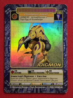 BO-132 S Digmon Holo Foil Digimon Card Digi-Battle Series 3 - Image 1