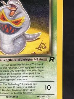 Dark Arbok Card Wizards Stamped 19/82 WOTC Promo Regular W Stamp - Image 2