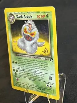 Dark Arbok Card Wizards Stamped 19/82 WOTC Promo Regular W Stamp - Image 5