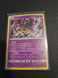 Giratina 97/214 (Cosmos Holo) Lost Thunder Blister Exclusive Holo Pokemon Card - Image 2