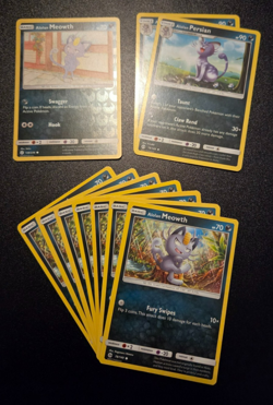 Alolan Meowth (8x) & Alolan Persian (2x) - Pokemon Cards mini-set - Image 1