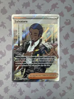 Salvatore - 202/162 - Pokemon Temporal Forces Full Art Trainer Card NM - Image 1