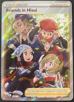 Friends in Hisui (Full Art) 148/159 SWSH: Crown Zenith Holo - Pokemon Card - Image 1