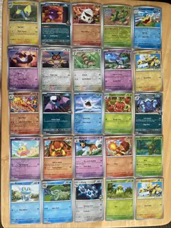 100 Reverse Holo Modern Pokemon Cards From Scarlet And Violet + Mega Evolution - Image 4