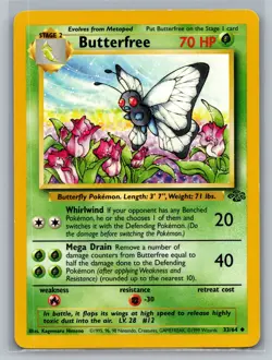 Butterfree Jungle #33/64 Uncommon Pokemon Card - Image 1