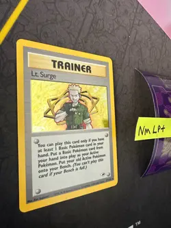 Pokemon Card Lt. Surge Gym Heroes Unlimited WOTC Holo Rare 17/132 006 💎NM LP+💎 - Image 2