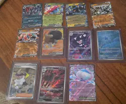11x English Pokemon TCG mixed card lot assorted sets IR SR EX - Image 1