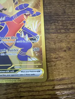 Pokemon Destined Rivals Cynthia's Garchomp EX Gold Hyper Rare Card 241/182 - Image 4