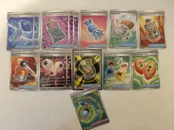 Pokemon Trainer Energy Full Art Card Lot 15 Rare Candy Sacred Ash Glass Trumpet - Image 1