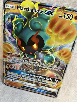 Pokemon TCG Marshadow GX Burning Shadows 80/147 Holo Ultra Rare JUMBO Card - Image 2