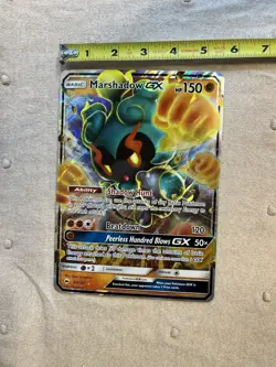 Pokemon TCG Marshadow GX Burning Shadows 80/147 Holo Ultra Rare JUMBO Card - Image 4