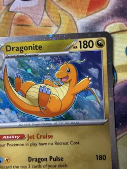 FART SWIRL Dragonite 149/165 Cosmo Holo Pokemon 151 Card NM TCG 2x Swirls - Image 2