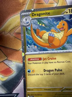 FART SWIRL Dragonite 149/165 Cosmo Holo Pokemon 151 Card NM TCG 2x Swirls - Image 3