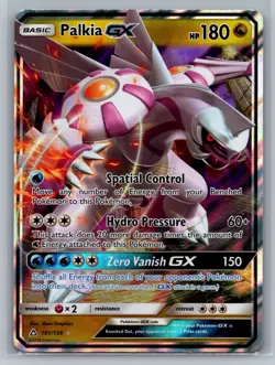 Palkia GX SM - Ultra Prism #101/156 Ultra Rare,Holo Pokemon Card - Image 1