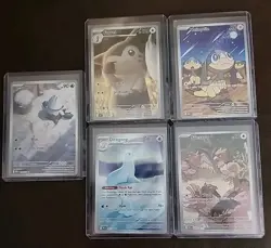 5 Pokemon Illustration Rare Card Lot NM Furret IR Journey Together Mega Evolutio - Image 1