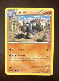 Tyrunt 61/111 Furious Fists Non Holo Uncommon HP - Restored Card - Image 1