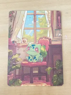 Japanese ART STYLE Bulbasaur Fan Full Art Pokemon Custom Card/perfect bookmark - Image 1