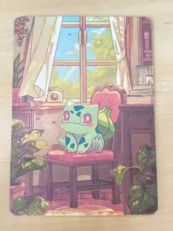Japanese ART STYLE Bulbasaur Fan Full Art Pokemon Custom Card/perfect bookmark - Image 2