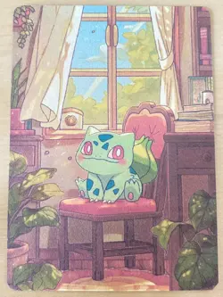 Japanese ART STYLE Bulbasaur Fan Full Art Pokemon Custom Card/perfect bookmark - Image 3