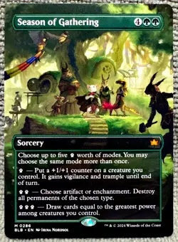 Season of Gathering 286 Borderless Showcase Bloomburrow Magic The Gathering - Image 1