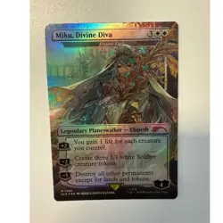 Wizards of the Coast Miku, Divine Diva 1585 Legendary Planeswalker Mythic Foil - Image 1