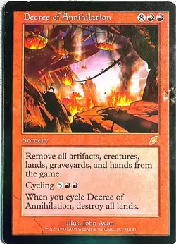 Decree of Annihilation Scourge Rare Magic: The Gathering LP - Image 1