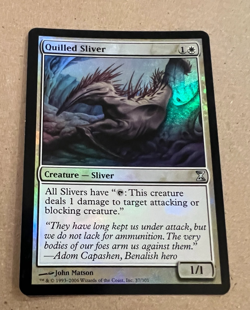 Foil - Quilled Sliver - Time Spiral - MTG - Magic the Gathering - LP - Foil - Image 1