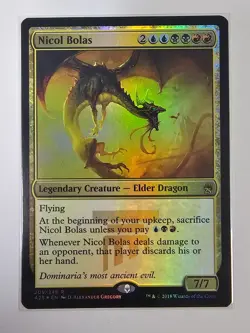 Mtg - Nicol Bolas (Foil) - Masters 25 (A25) - Rare - #209 - NM - Image 1